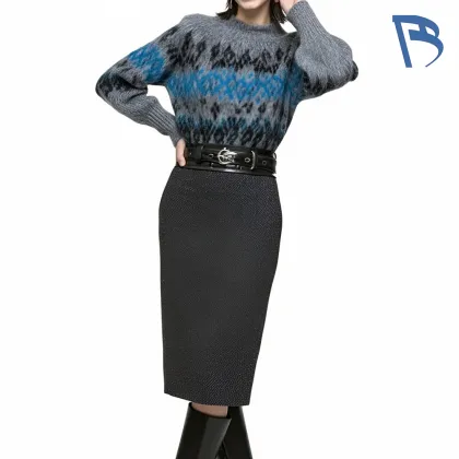 Gray Icelandic Mohair Sweater