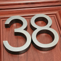 Dark Gray 5cm/6cm/7cm House Number Stickers 3D Self Adhesive Door Sign Number Digit Tag Apartment Address Door Label