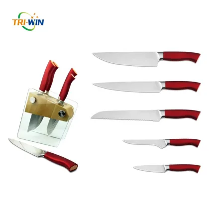 Chef carving bread boning paring knife set