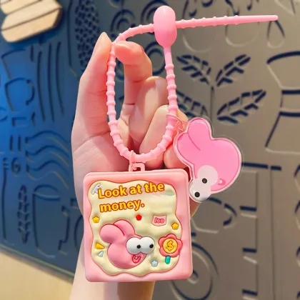 Creative Wooden Fish Keychain PVC Decompression Pendant