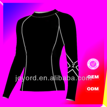 Sublimation printing ladies polyester rash guard mma custom