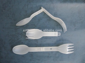 Extended Length 156mm Disposable Plastic Folding Folded Spork