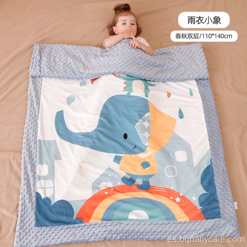 Soft calientes 110*140 ropa de cama de manta para bebés