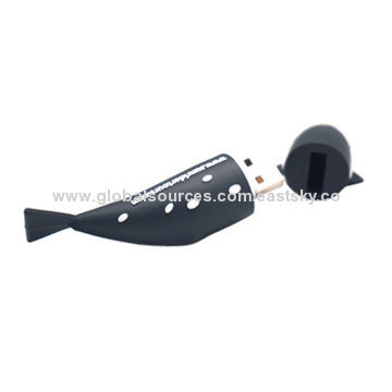 Custom shark shape USB flash drive, made of soft PVC material, OEM services provided
