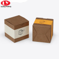 Self-fold Bottom Candle Glass Kraft Packaging Box