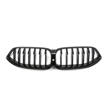 BMW 8 Series 2021+ G15 G14 G16 ABS PIANO Black Single Slat Nier Forthney Forthney - Glossy Black G15 Front Grille