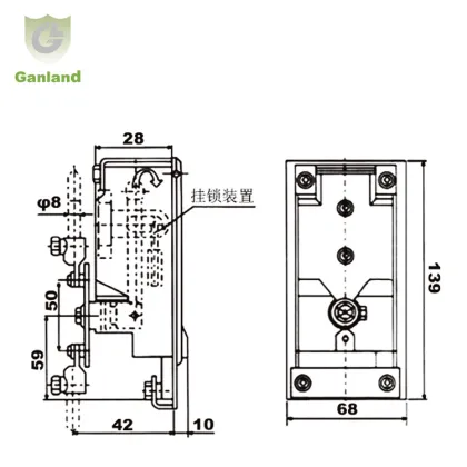 GL-12117 Power Distribution Cabinet Door Lock