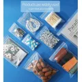 Sacs en plastique transparents refermables à fermeture éclair