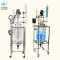 Large small size Chemical stirred tank glass bioreactor