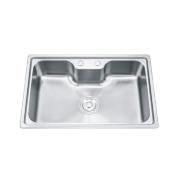 Chậu bếp gắn trên thanh lịch có ống thoát nước