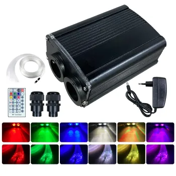 RGB LED Starry Sky Small Christmas Tree Fiber Optic Decoration Twinkle Car Kit 16W