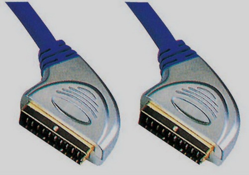 Metal Scart Cable Scart Plug to Scart Plug (ST-057)