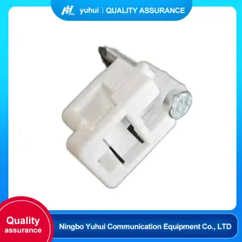 Light clip fiber optic cable white black FTTH