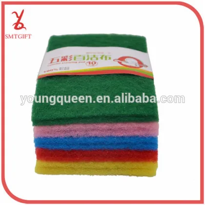 QJB02 multicolored scouring wash cloth polyester rag scrub supplies / Cleaning cloth