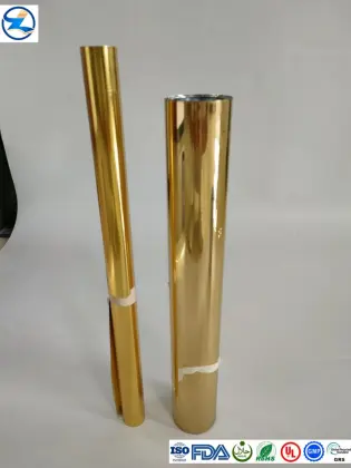 Golden pvc pet table cloth film