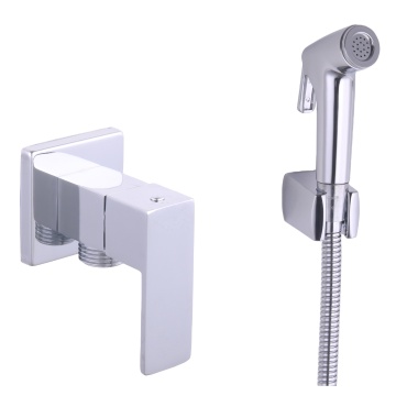 Hot Sale Bathroom Brass Toilet Angle Valve with Handheld Bidet Shower Sprayer