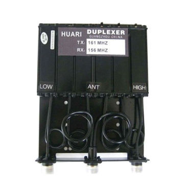 Duplexer for Walkie Talkie 136 to 155MHz Frequency Range, Measures 214 x 154 x 31.5mm