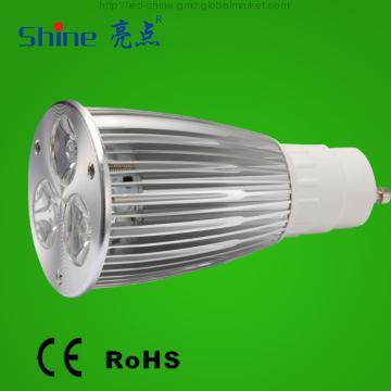 6W LED spotlight  CE/RoHS/MR16/GU10/E27