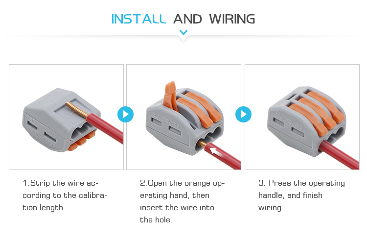 Push-in Wire Fast Connectors