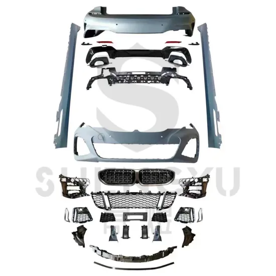 BMW 3 Series G20 G28 2020-2022 Car Bumpers and Grille Side Skirts - 340D Style Modifications