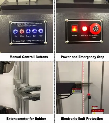 500KG Desktop Electrical Lloyd Rubber Universal Tensile Tester for ASTM D882