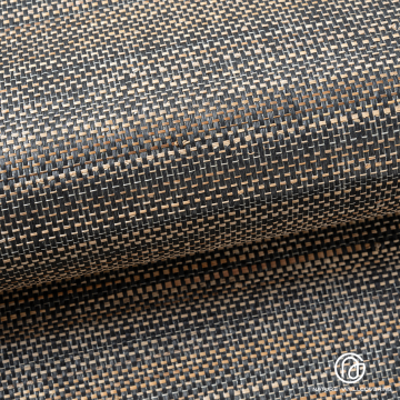 ديكور حائط نباتي ذو مربعات باللون الرمادي والبني على الطراز الطبيعي