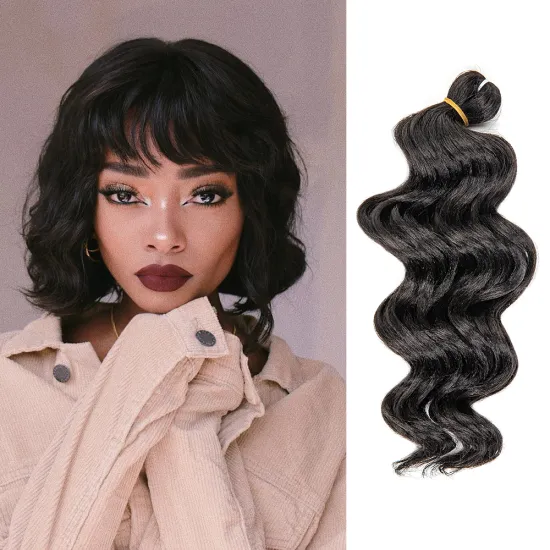 AliLeader 9 inch Ocean Wave Crochet Hair Ombre Crochet Braids Synthetic Hair Extensions