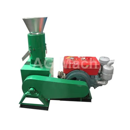 Diesel Flat Die Rice Sunflower Husk Pellet Press Machine