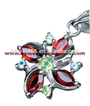 Fields Of Summer !! Rainbow Mystic Topaz 925 Sterling Silver Pendant, Indian Handmade Silver Jewellery, 925 Silver Jewellery