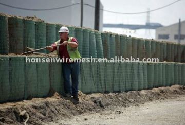 HESCO barrier blast wall