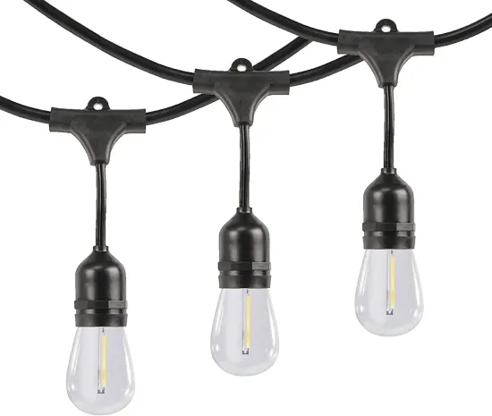 LED 30ft Exterieures Guirlande Lumineuse Decoration S45 Edison Ampoules
