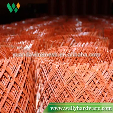 vinyl coated expanded metal/pvc coated expanded metal mesh/spray paint expanded metal sheet