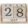 Wooden Perpetual Date Desk Calendar Blocks