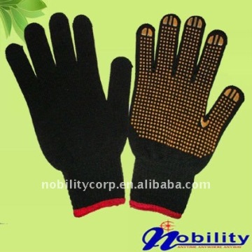 7g 10g pvc dotted nylon knitted working glove