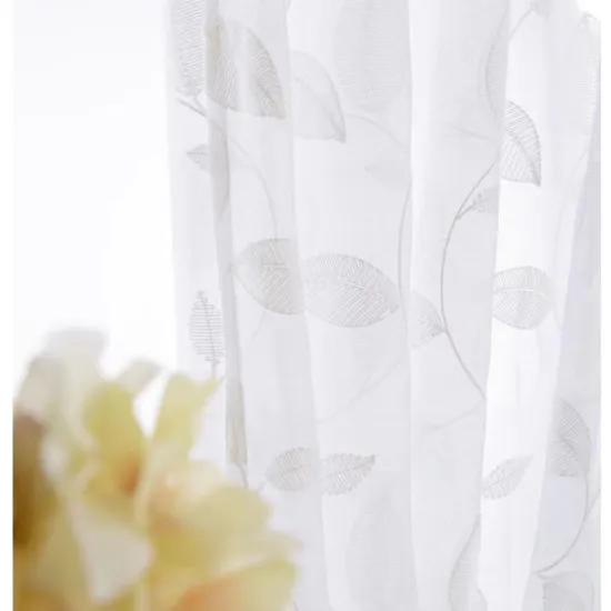 Customizable Modern Embroidered Curtains: Sheer Options for Bedroom and Living Room Décor