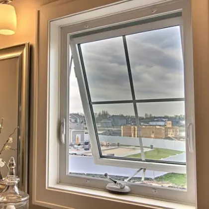 Aluminum Glass Awing Top Hung Project Window