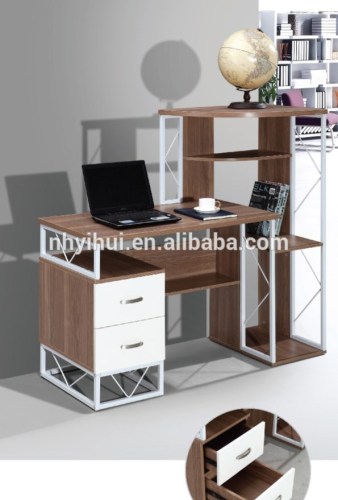 Office furniture modern steel frame wood desk T02