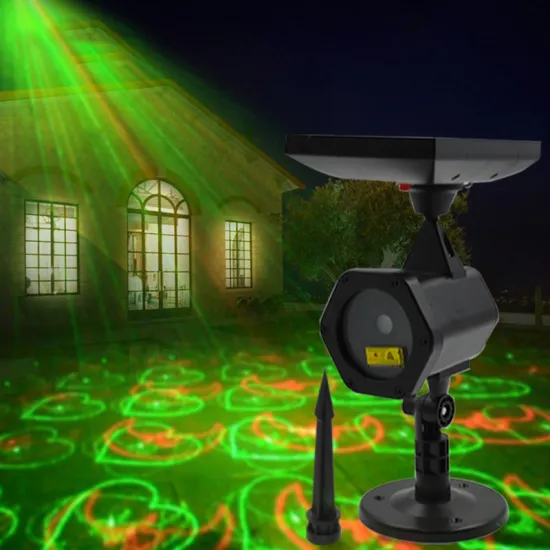 Waterproof Multifunctional USB Rechargeable LED Solar Projector Light for Outdoor