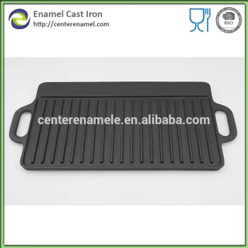 Enamel cast iron Grill Pan BBQ Grill plate griddle