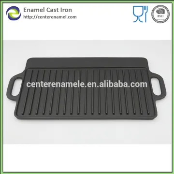 Enamel cast iron Grill Pan BBQ Grill plate griddle
