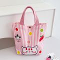 Tot Tote Canvas Fashion Striped Custom