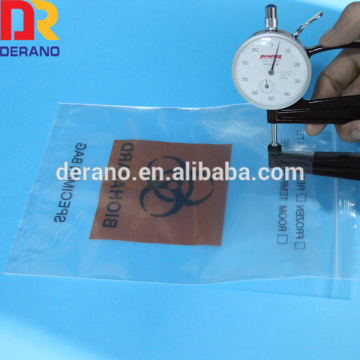 specimen bag with pocket ldpe ziplock kangaroo bag