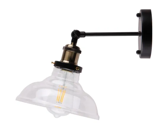 Glass Indoor Light Bedside Wall Lamp