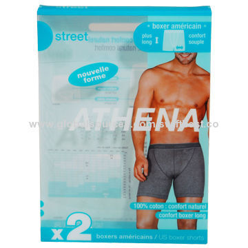 Plastic packaging box
