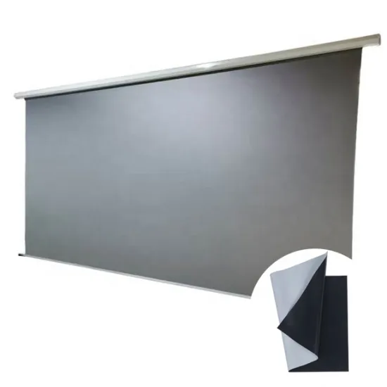 3 Ply PVC Grey-Black Fire Resistant Projection Screen Film