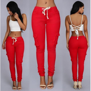 Ladies bandage cargo pant