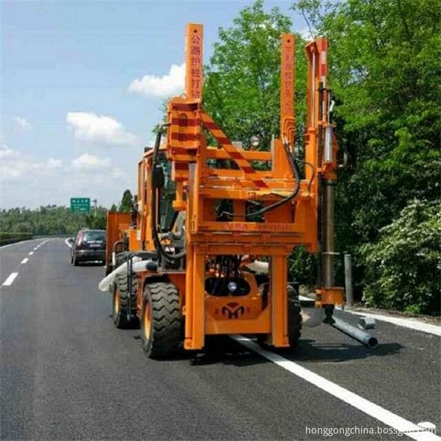 Guardrail Piling Machine