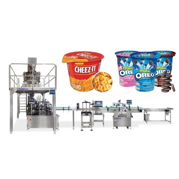 Granules Mushrooms Pasta Solid Food Weighing and Filling Production Line Machine