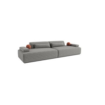 High -End -Komfort 4 Sitzer Echtes Ledersofa