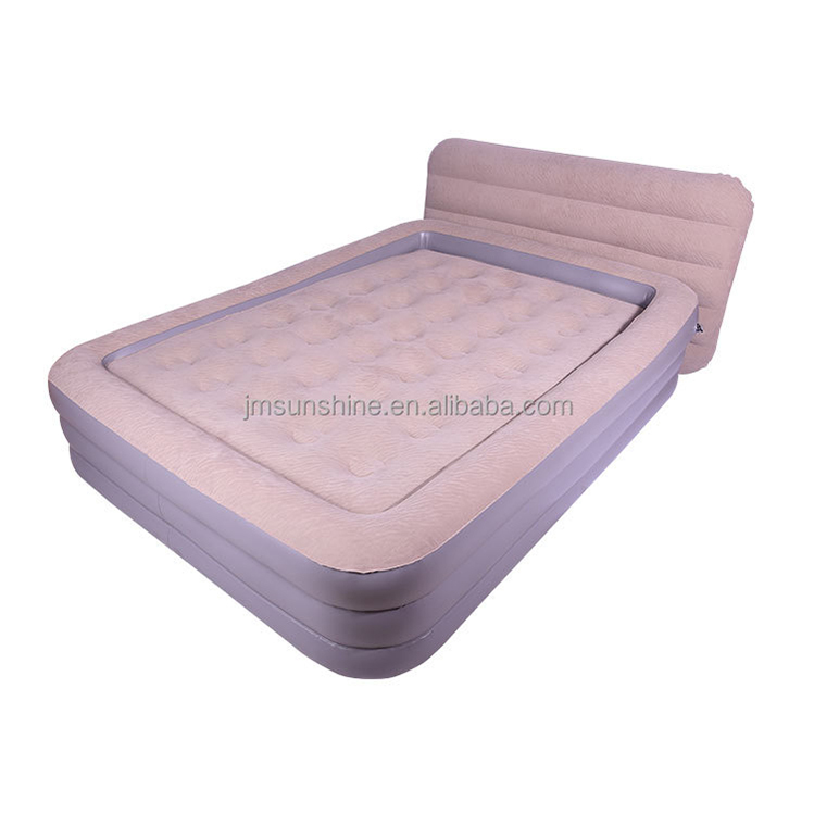 Durable Inflatable Air Mattress Tall Queen with Pillow